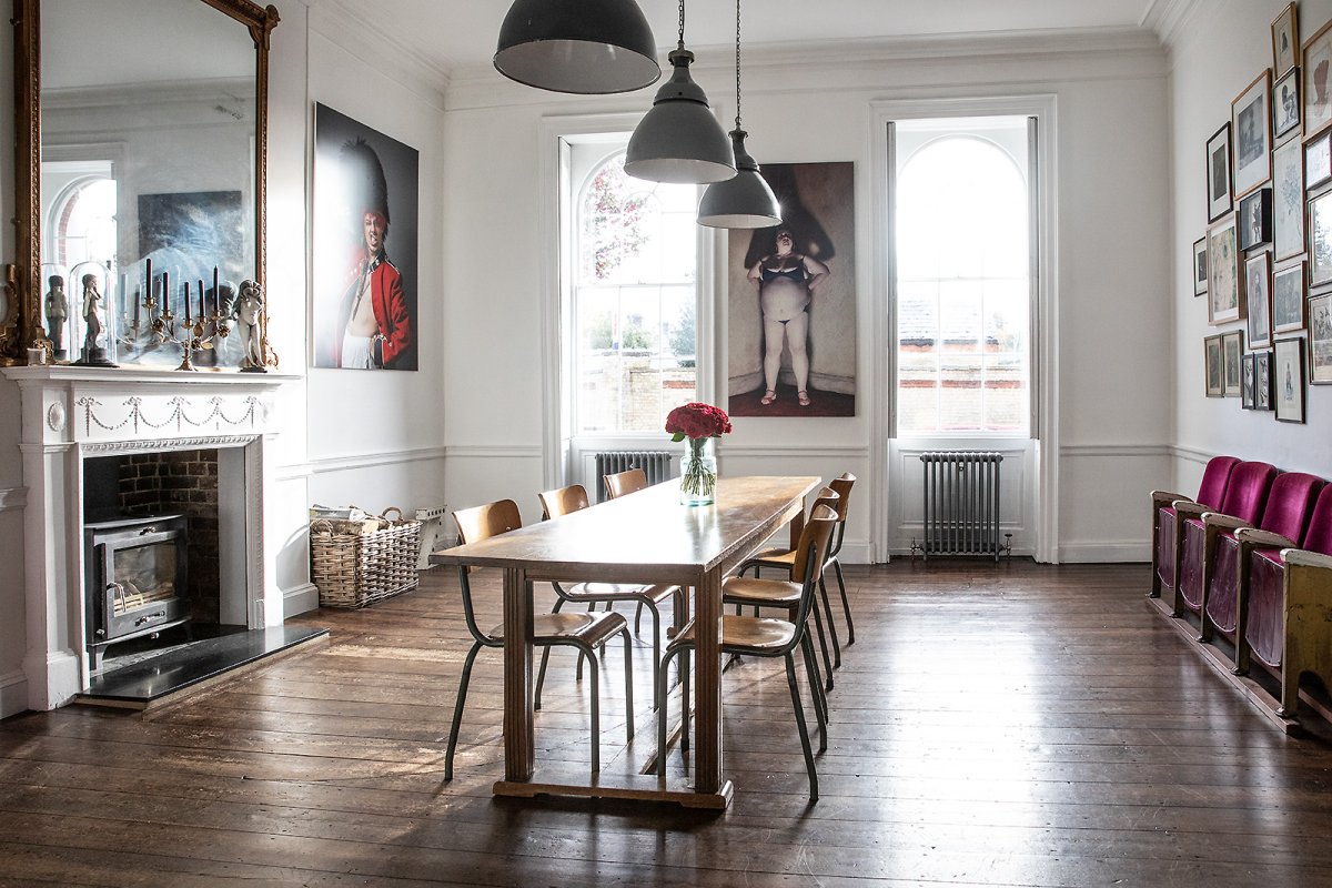 soft autumn light in our dining room