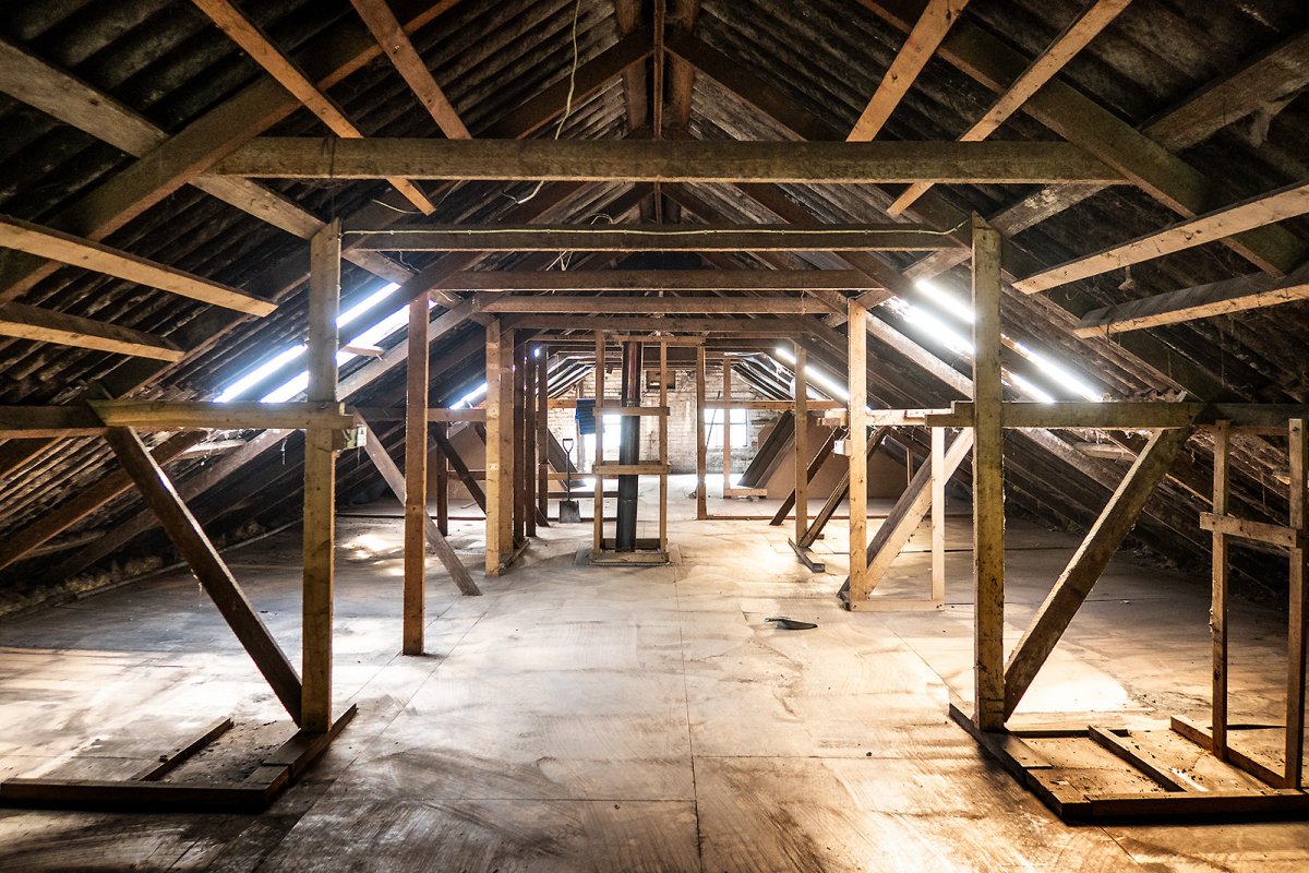 an upstairs