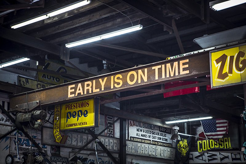 EARLY IS ON TIME